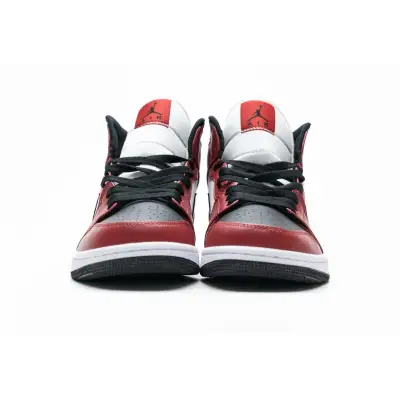 Jordan 1 Mid Chicago Black Toe 554725-069
