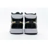 Jordan 1 Mid Patent Black White Gold 852542-007