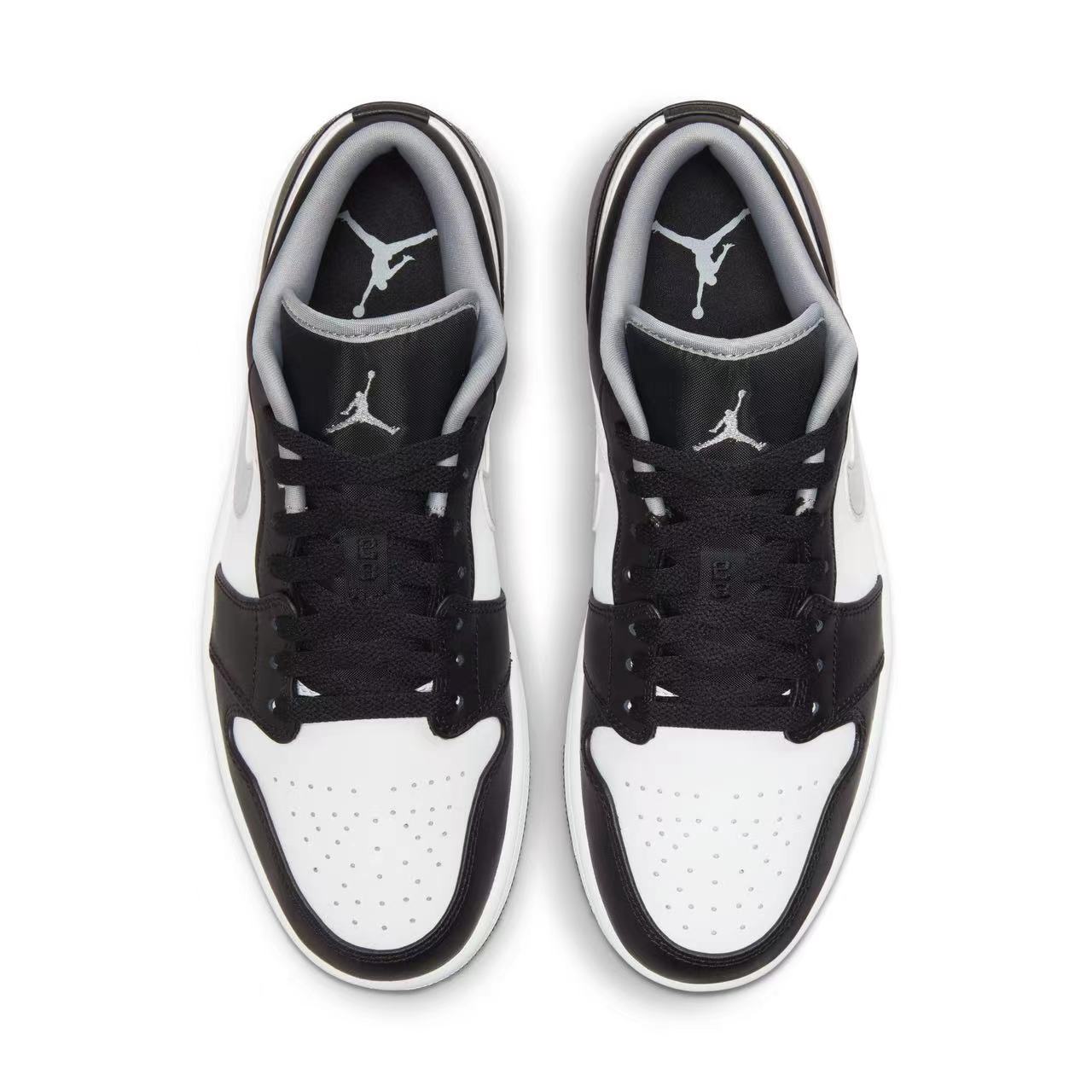  Jordan 1 Low Black White Grey 553558-040