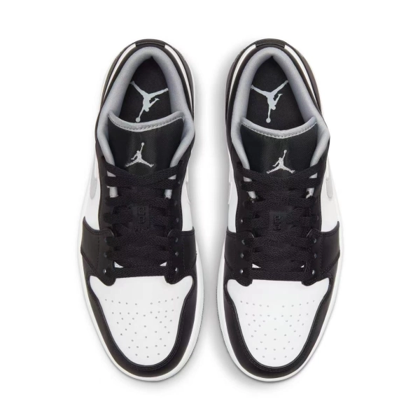  Jordan 1 Low Black White Grey 553558-040