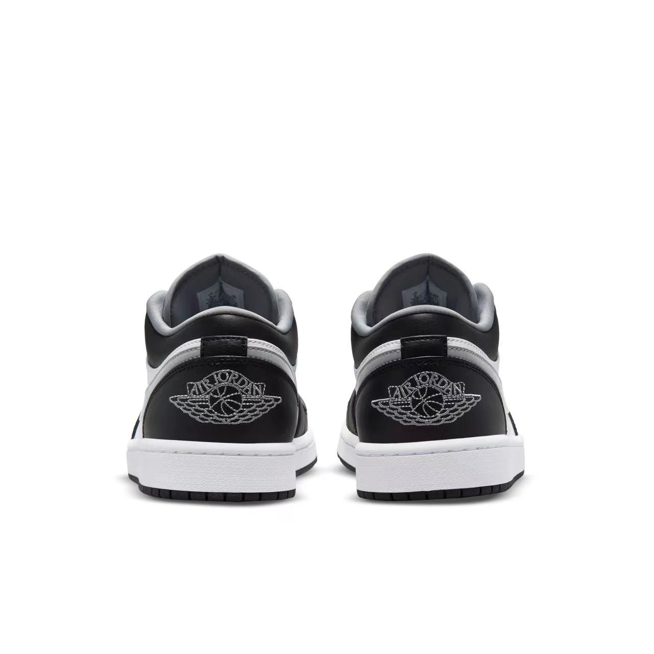  Jordan 1 Low Black White Grey 553558-040
