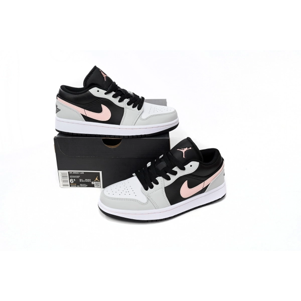 Jordan 1 Low Black Grey Pink 553558-062