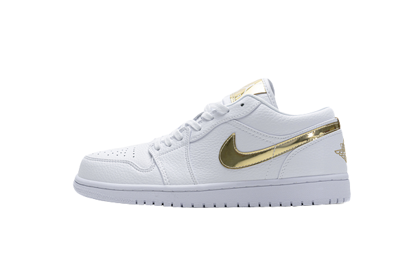 Jordan 1 Low White Metallic Gold CZ4776-100