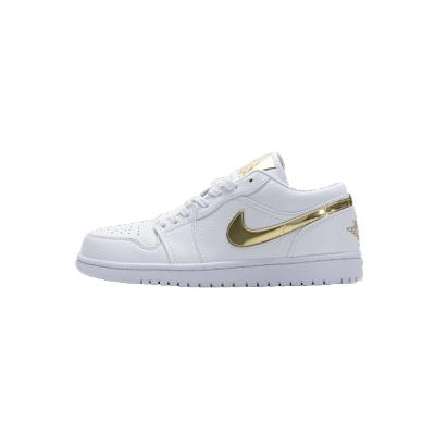 Jordan 1 Low White Metallic Gold CZ4776-100