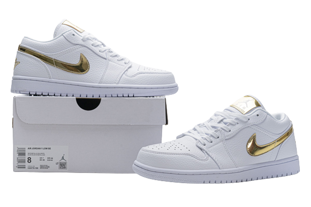 Jordan 1 Low White Metallic Gold CZ4776-100