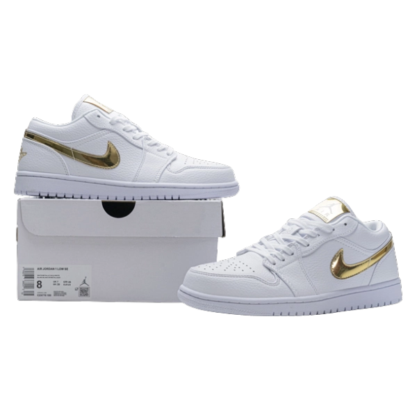 Jordan 1 Low White Metallic Gold CZ4776-100
