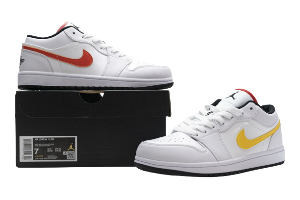 Jordan 1 Low White Multi-Color CW7009-100