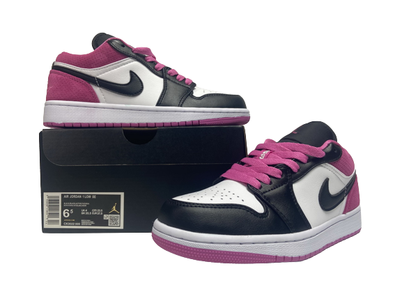 Jordan 1 Low Black Active Fuchsia CK3022-005