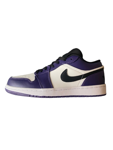 Jordan 1 Low Court Purple White 553558-500