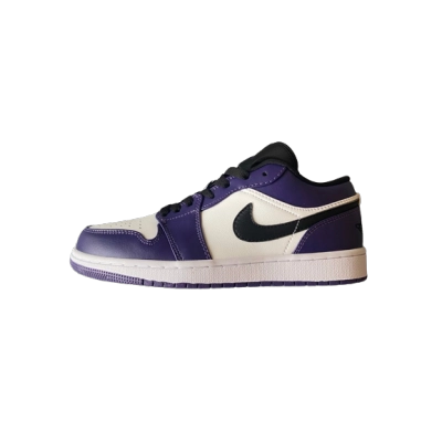 Jordan 1 Low Court Purple White 553558-500