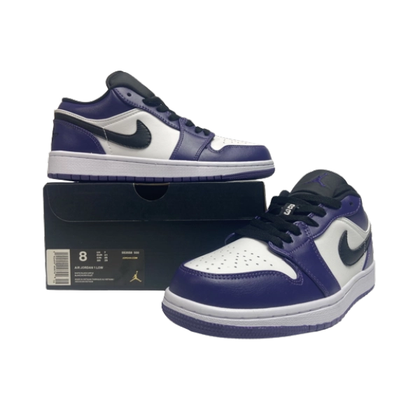 Jordan 1 Low Court Purple White 553558-500