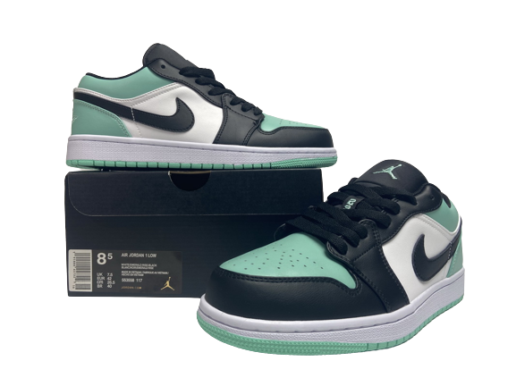 Jordan 1 Low Emerald Toe 553558-117