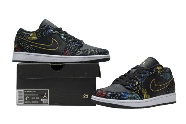 Jordan 1 Low Multicolor Snakeskin (2020) CW5580-001