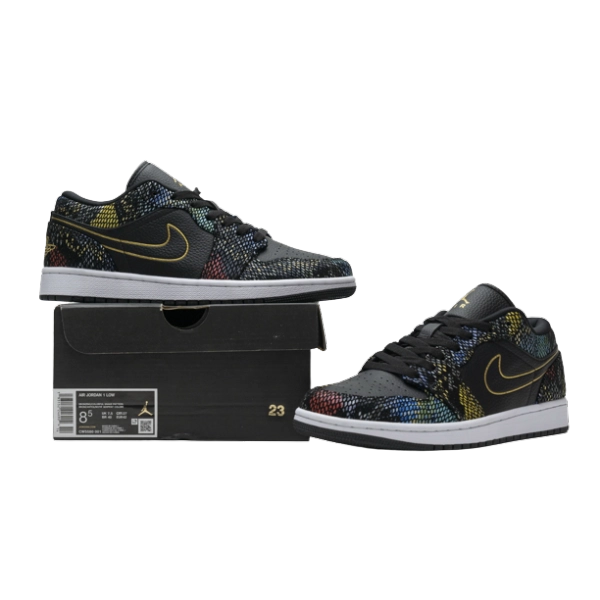 Jordan 1 Low Multicolor Snakeskin (2020) CW5580-001