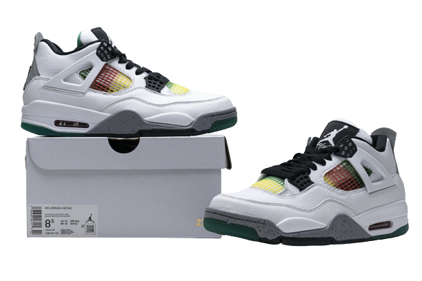Jordan 4 Retro Lucid Green Rasta AQ9129-100