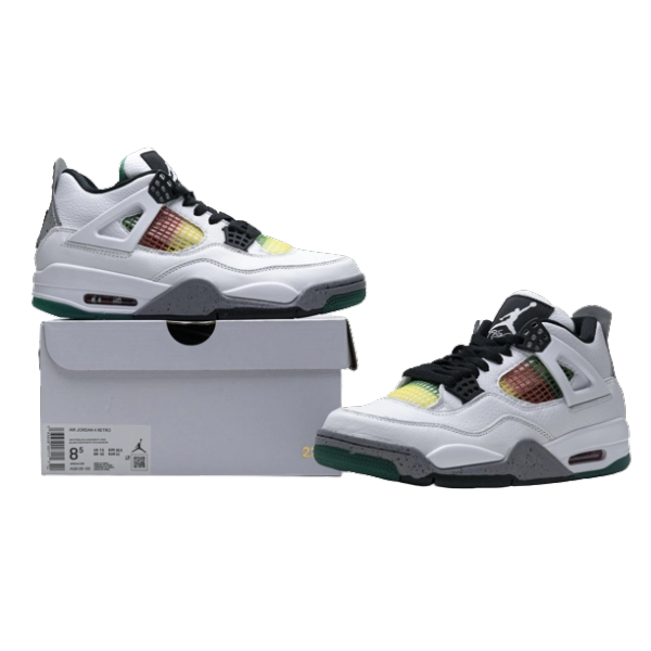 Jordan 4 Retro Lucid Green Rasta AQ9129-100