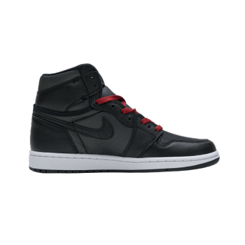 Jordan 1 Retro High Black Satin Gym Red 555088-060