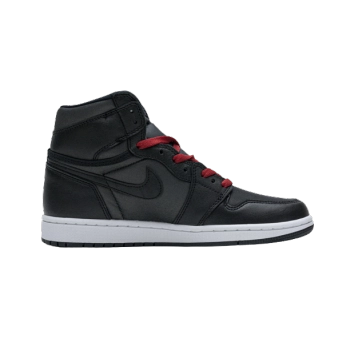 Jordan 1 Retro High Black Satin Gym Red 555088-060