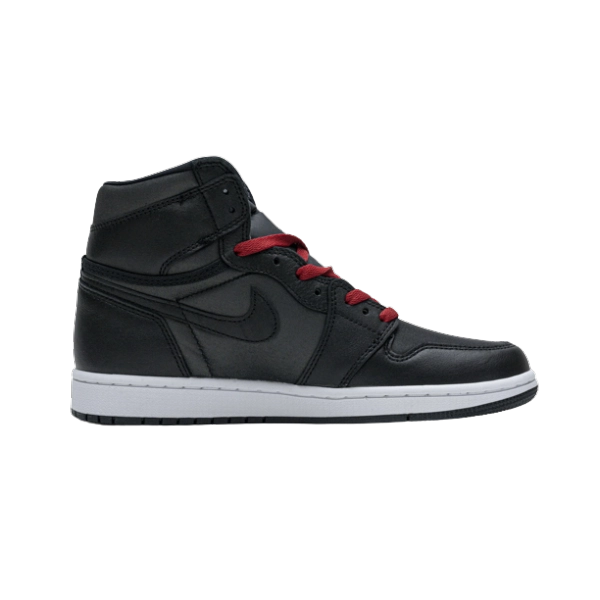 Jordan 1 Retro High Black Satin Gym Red 555088-060