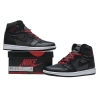 Jordan 1 Retro High Black Satin Gym Red 555088-060