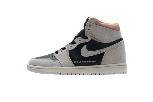 Jordan 1 Retro High Neutral Grey Hyper Crimson 555088-018