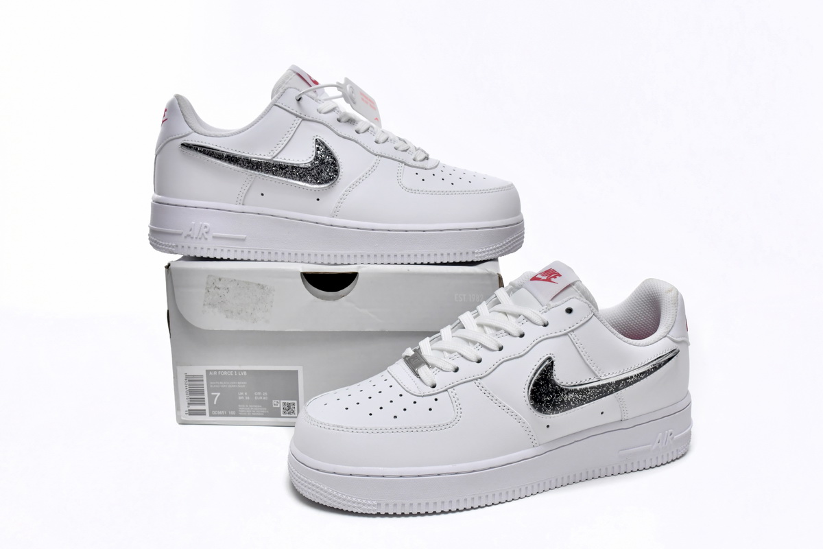 Nike Air Force 1 Low LV8 White Metallic Silver DC9651-100