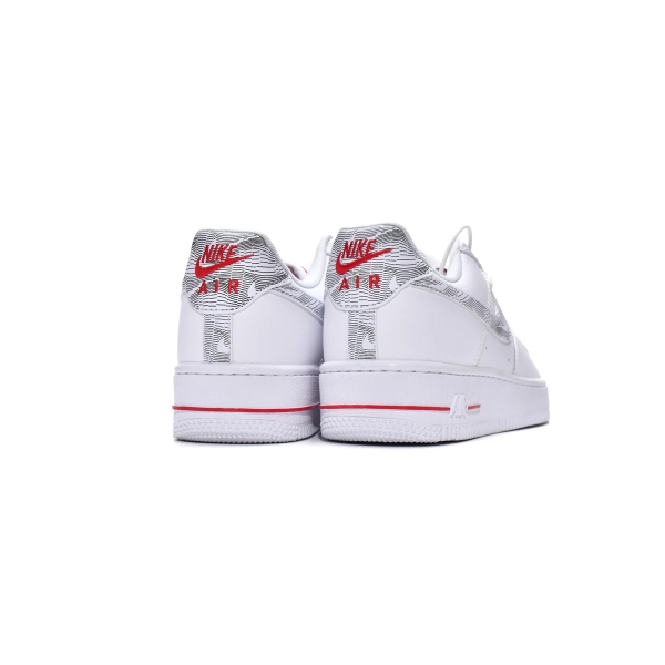Nike Air Force 1 Low Topography Pack White University Red DH3941-100
