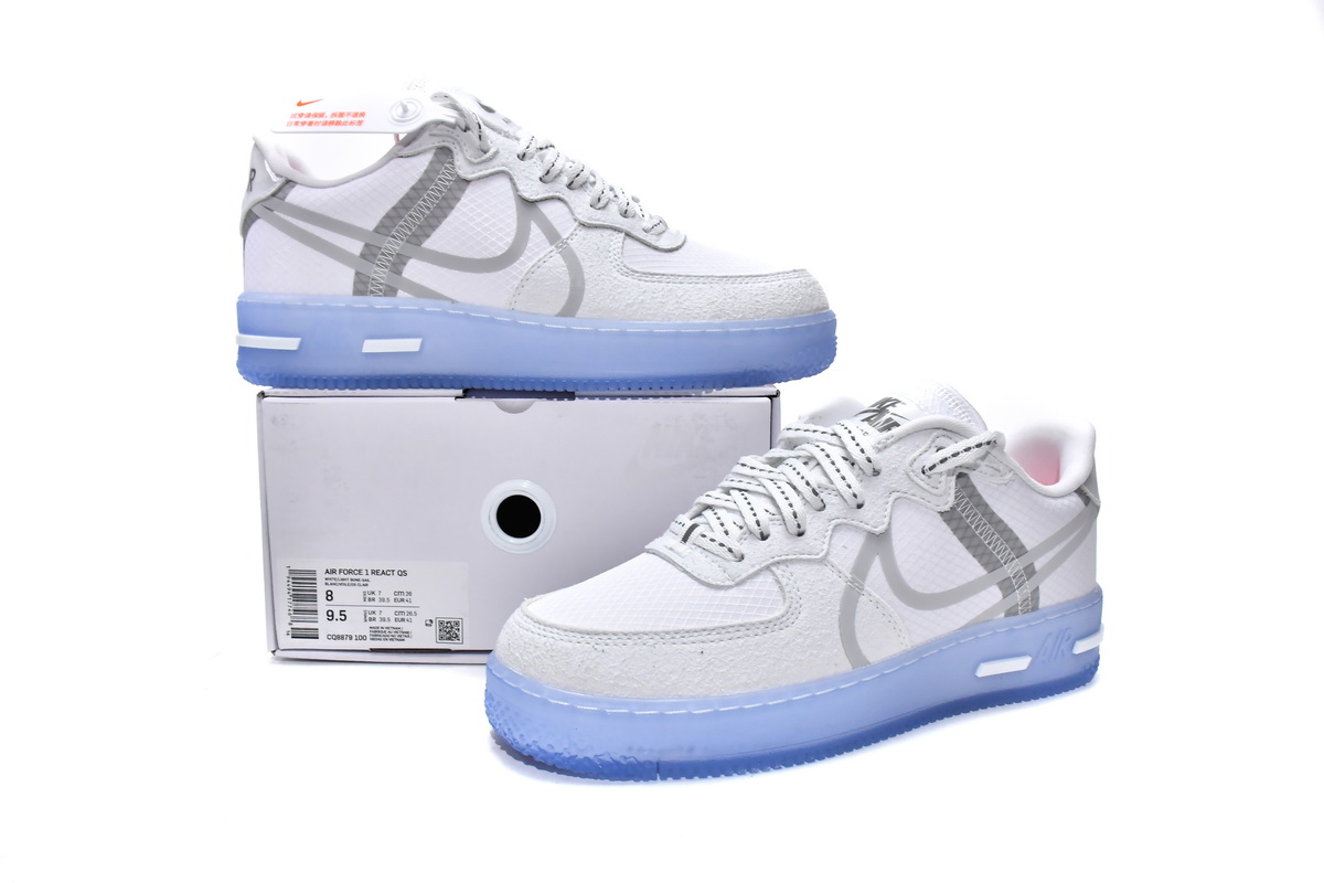 Nike Air Force 1 React White Light Bone CQ8879-100