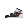 Jordan 1 Mid Black Chile Red White 554724-075