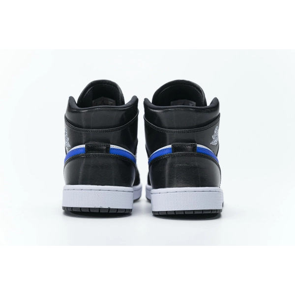 Jordan 1 Mid Black Racer Blue White 554724-084