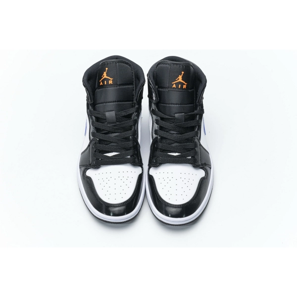 Jordan 1 Mid Black Racer Blue White 554724-084