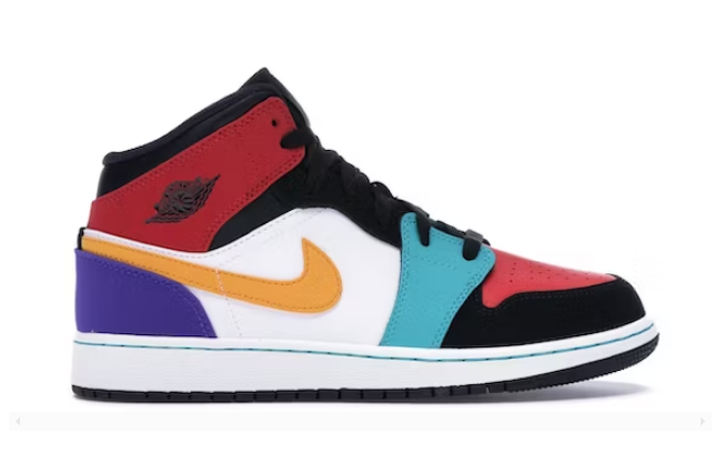 Jordan 1 Mid Bred Multi-Color  554725-125