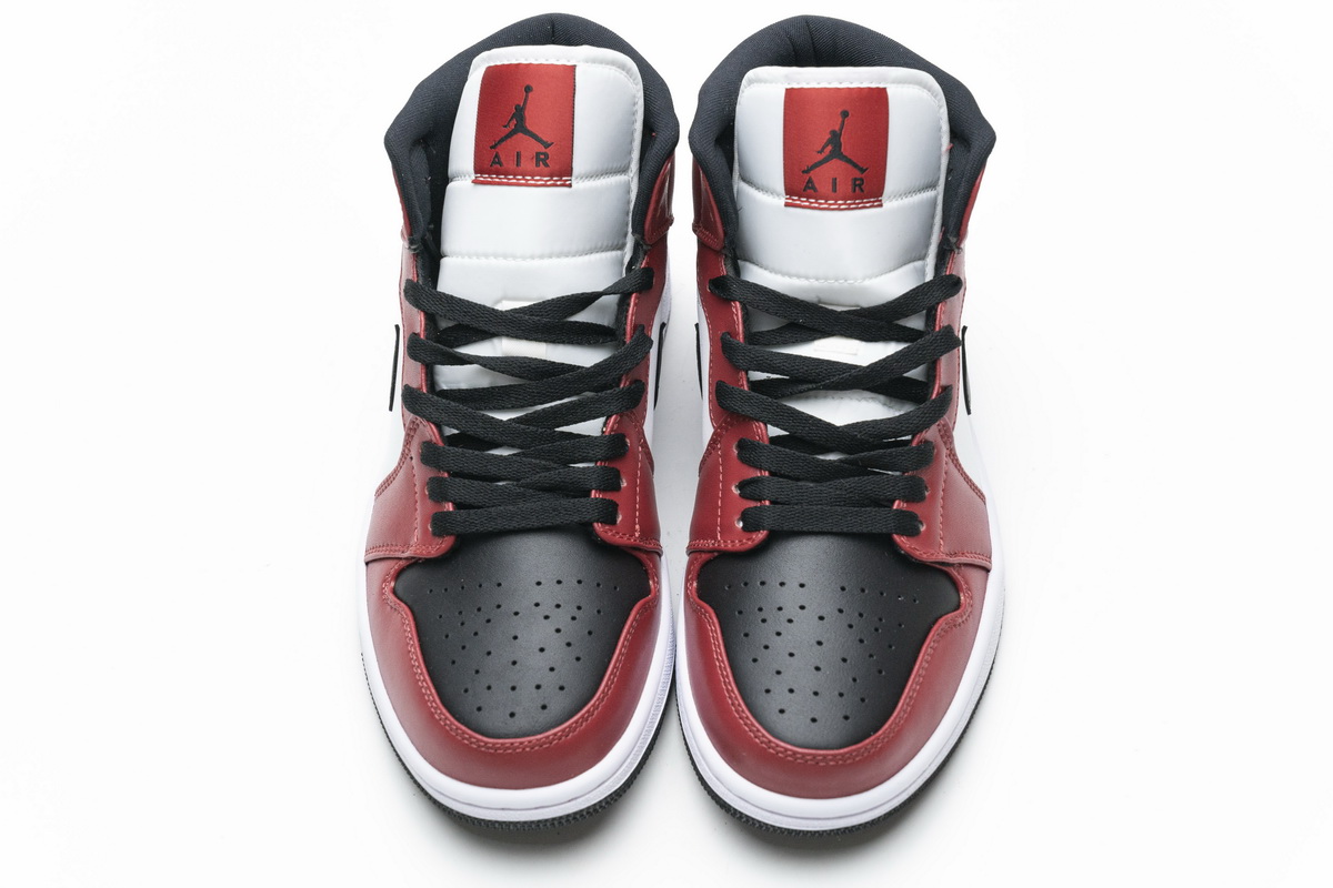 Jordan 1 Mid Chicago Black Toe  554725-069