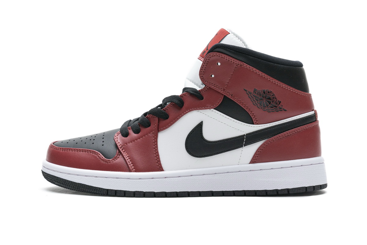 Jordan 1 Mid Chicago Black Toe  554725-069