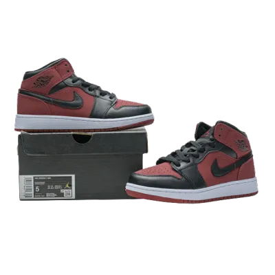 Jordan 1 Mid Gym Red Black  554725-610