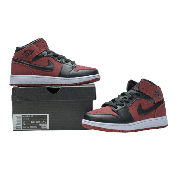 Jordan 1 Mid Gym Red Black  554725-610