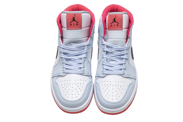 Jordan 1 Mid Half Blue Polka Dot Swoosh  555112-400