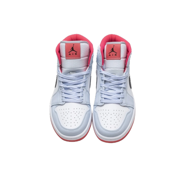 Jordan 1 Mid Half Blue Polka Dot Swoosh  555112-400