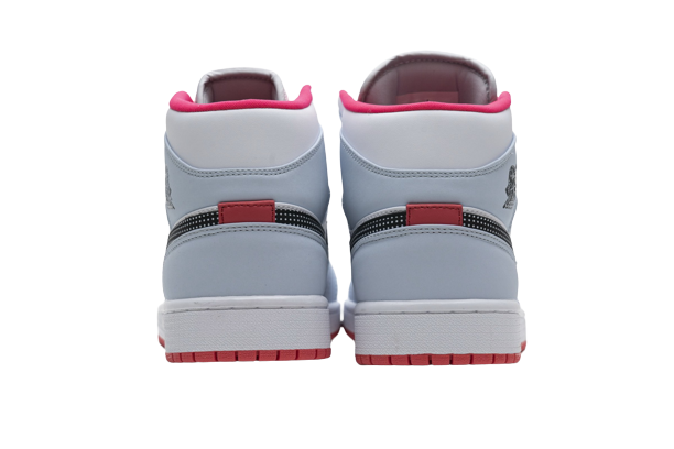 Jordan 1 Mid Half Blue Polka Dot Swoosh  555112-400