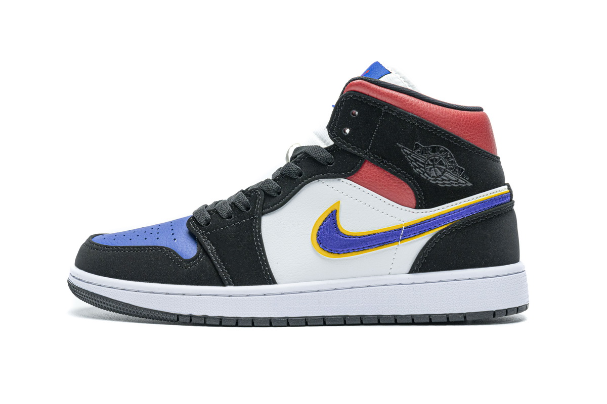 Jordan 1 Mid Lakers Top 3 852542-005