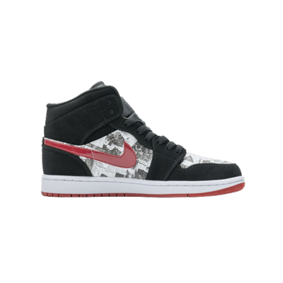 Jordan 1 Mid Newspaper Air Times 852542-061