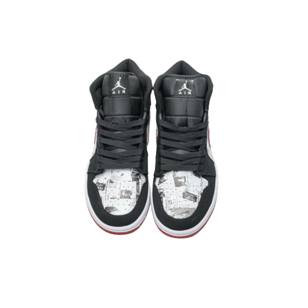 Jordan 1 Mid Newspaper Air Times 852542-061