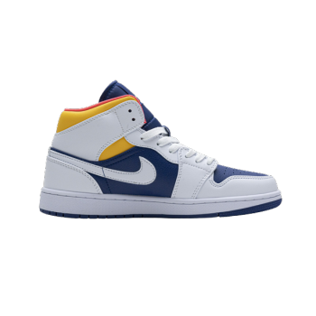 Jordan 1 Mid Royal Blue Laser Orange 554724-131