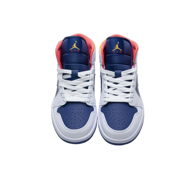 Jordan 1 Mid Royal Blue Laser Orange 554724-131