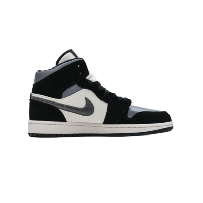 Jordan 1 Mid Satin Grey Toe 852542-011