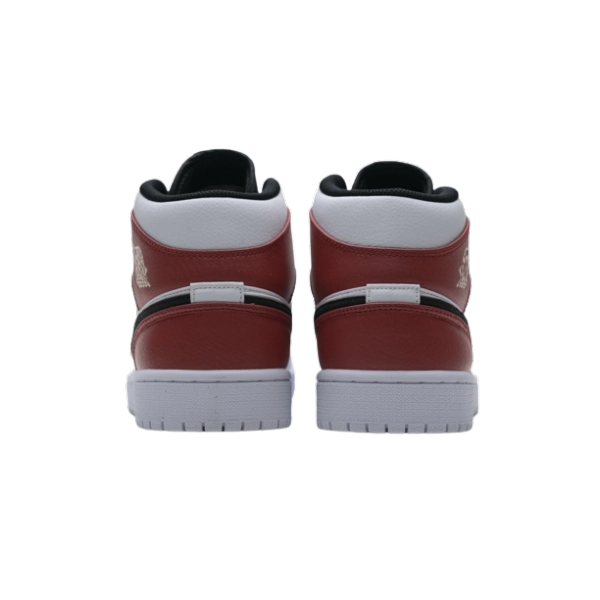 Jordan 1 Mid White Black Gym Red 554724-116