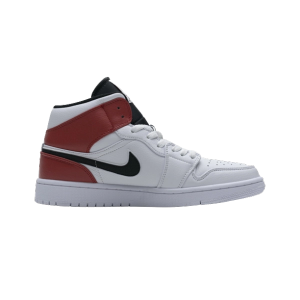 Jordan 1 Mid White Black Gym Red 554724-116
