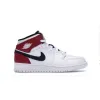 Jordan 1 Mid White Black Gym Red  554725-116 