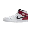 Jordan 1 Mid White Black Gym Red  554725-116 