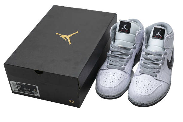 Jordan 1 Mid White Cement  554725-115